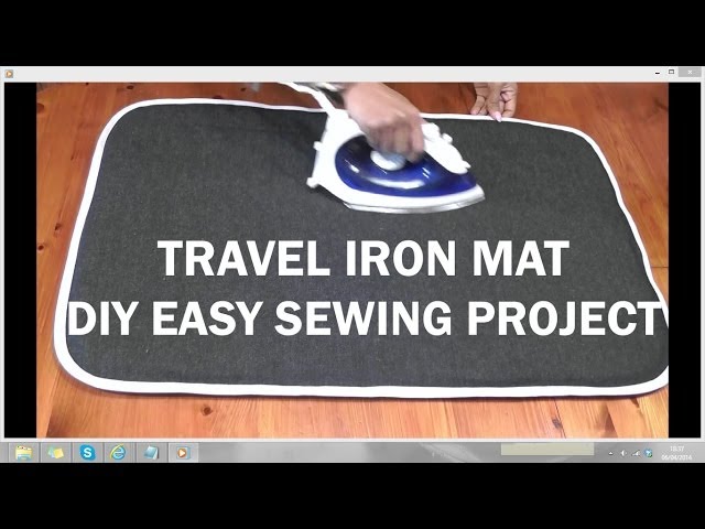 Travel Iron Mat / DIY easy sewing project / Recycled Jeans 