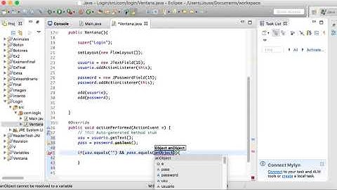 Tutoriales Java en Español - JTextField , JPasswordField y JOptionPane, Ejercicio Login - JFrame