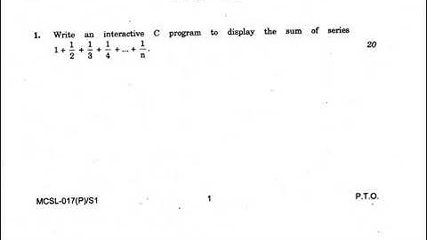 MCSL-017 practical question paper june 2018
