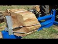 Dangerous Fastest Firewood Processing Machines, Amazing Homemade Wood Chipper Machine, Wood Splitter