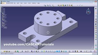 CATIA Training Course Exercises for Beginners  7 | CATIA Practice Exercises for Pattern Tool