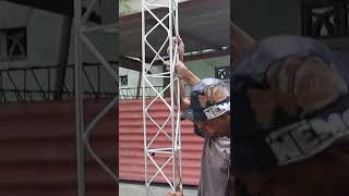 Pemasangan Stage Tower Triangle di Kebalen Bekasi #shorts