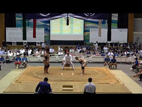 2019年IH 相撲 男子 団体 決勝トーナメント 1回戦 拓殖大紅陵（千葉） × 諫早農業（長崎）