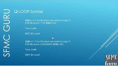 Salesforce Marketing Cloud: AMPScript Loop and IF ELSE condition