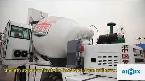 Aimix self loading concrete mixer operation manual in English