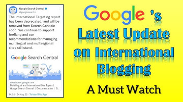 Latest Update On International Blogging | Must Watch If You Do International Blogging