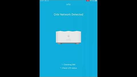 Orbi 4GX Router with Satellite - Apple iOS Setup