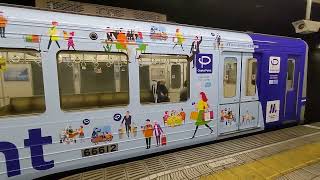 【FHD】Osaka Metro 堺筋線 普通天下茶屋行き 66系第12編成 Osaka Point ラッピング車 発車シーン