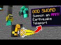 Minecraft manhunt but i have a god sword