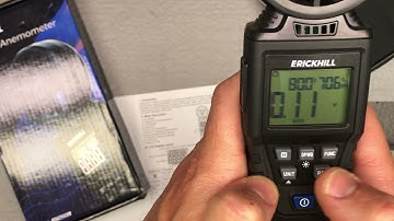 Setup/How To Use: ERICKHILL Digital Anemometer