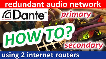 using two internet routers as DHCP servers to ensure proper Dante network redundancy