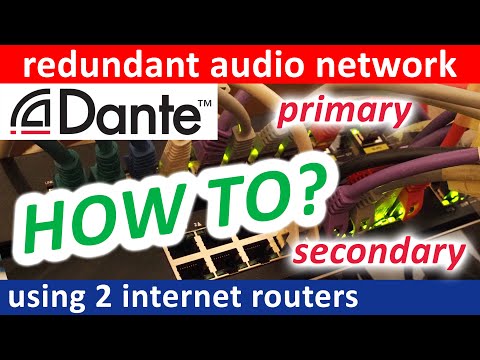 using two internet routers as DHCP servers to ensure proper Dante network redundancy