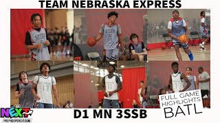 GAME HIGHLIGHTS - Team Nebraska Express v D1 MN 3SSB at Prep Hoops Next BATL 2024