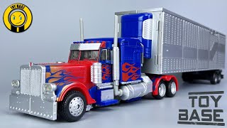 【mükemmel optimus prime + treyler】transformatörler MB-11 lider sınıfı kamyon robot oyuncakları