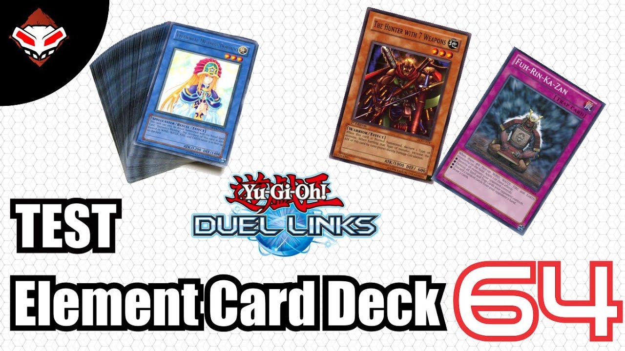 Yu-Gi-Oh! Duel Links - (64) Test Element Card Deck, The Hunter With 7 ...