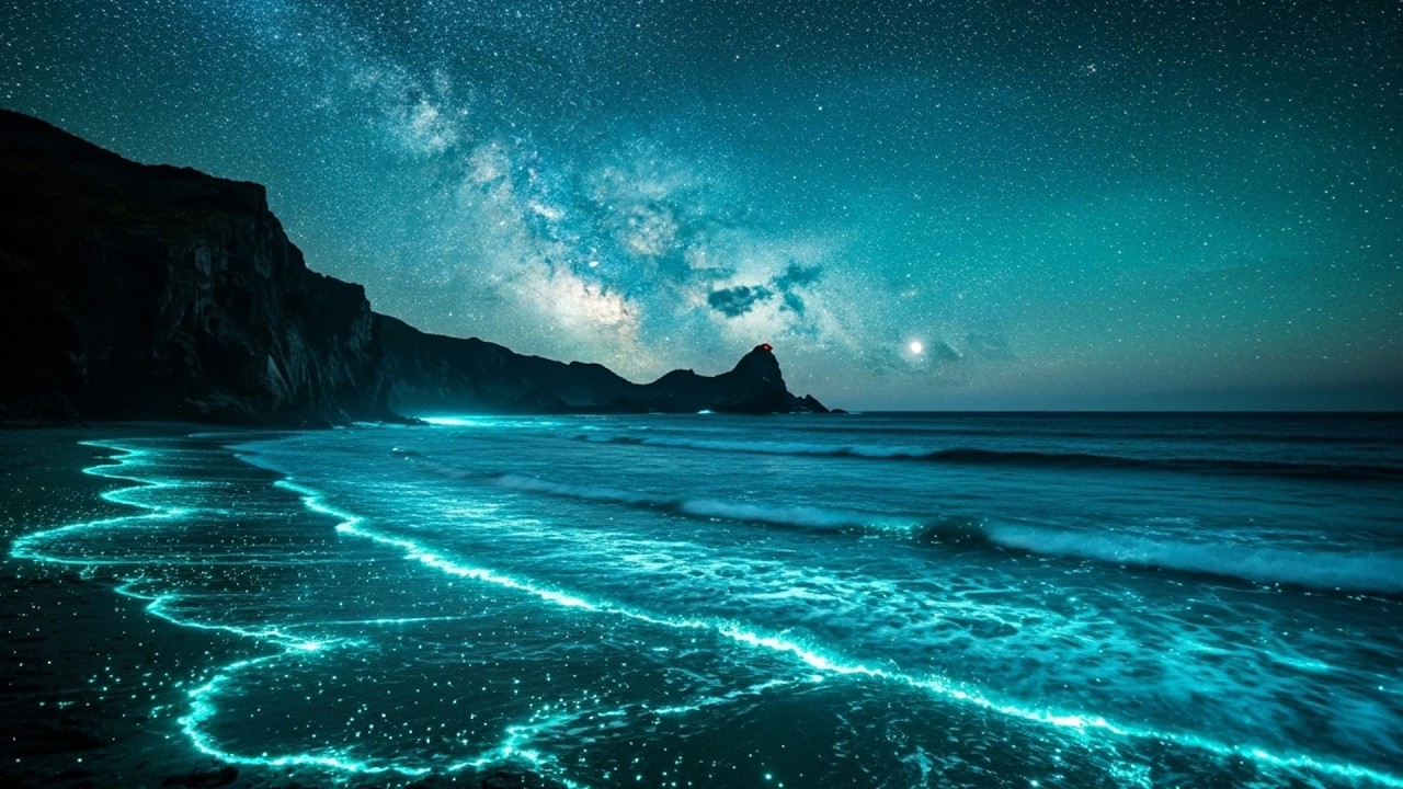 DEEPEST Sleep with Relaxing Waves Sound & 528Hz | Whole Body Regeneration, Anxiety Relief