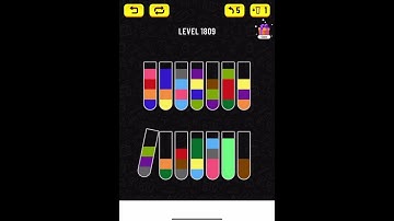 water sort puzzle level 1809