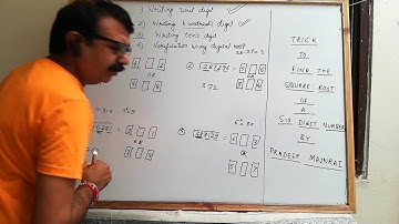 Trick to find square root of a six digit number