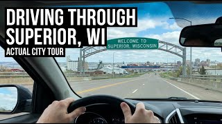 Driving through Superior, Wisconsin