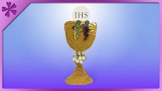 DIY First Communion chalice and host   template, wall decoration (ENG Subtitles) - Speed up #595