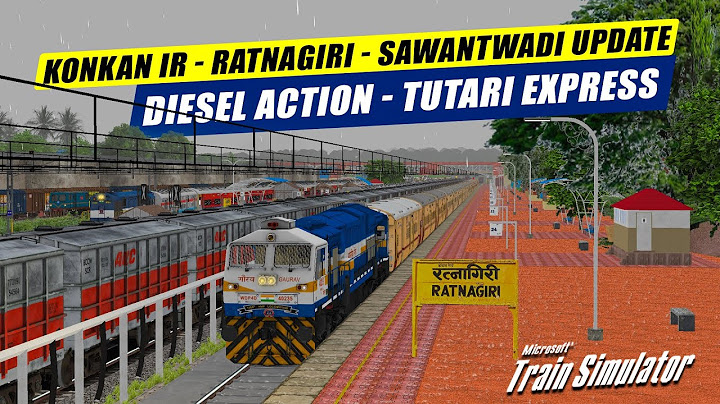 KONKAN IR FIRST LOOK - NEW RATNAGIRI TO SAWANTWADI UPDATE | DIESEL ACTION - 11003 TUTARI EXP | MSTS