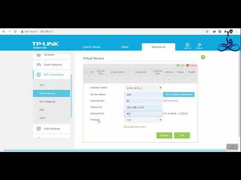 پورت فروارد برای مودم های تی پی لینک      
