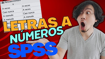 SPSS 🔴 Convertir de LETRAS a NÚMEROS en SPSS ✅Transformar Variables Tipo Cadena a Numérico en SPSS