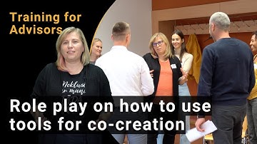 Training for agricultural advisors: Role play on how to use tools for co-creation