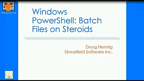 Windows PowerShell: Batch Files on Steroids