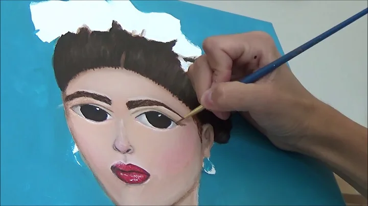 Frida Kahlo Acrylic Painting Demonstration by Shaw...