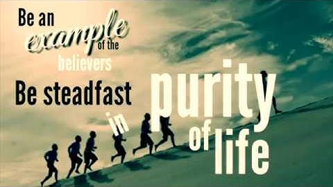 BE AN EXAMPLE