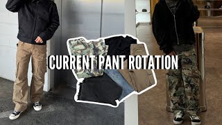 MY CURRENT PANT ROTATION 2024 || BAGGY LOOK (STUSSY, BLACKTAILOR + MORE)