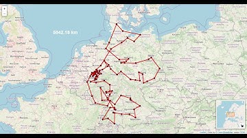 Traveling Salesman Problem Visualization - Germany 100 Cities TSP