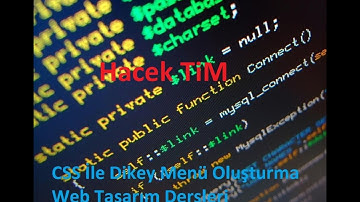 Web Tasarım  CSS İle Dikey Menü Oluşturma  1