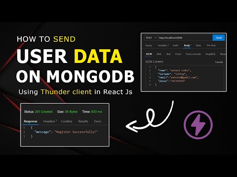 Form Data Send on MongoDB Using Thunder Client