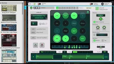 Reason Chord Sequencer - Deadmau5 Style sounds & chords and preset demo