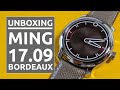 MING 17.09 bordeaux - Unboxing et premières impressions