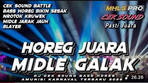 DJ CEK SOUND HOREG FULL BASS JUARA MIDLE GALAK NROTOK AMUNISI KARNAVAL 2025 (MHLS PRO)