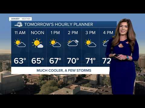 Isolated evening showers on plains; feeling like fall in Denver Tuesday