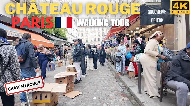 🇫🇷 Walking from Chatêau Rouge to Gare du Nord and Belleville - Paris France