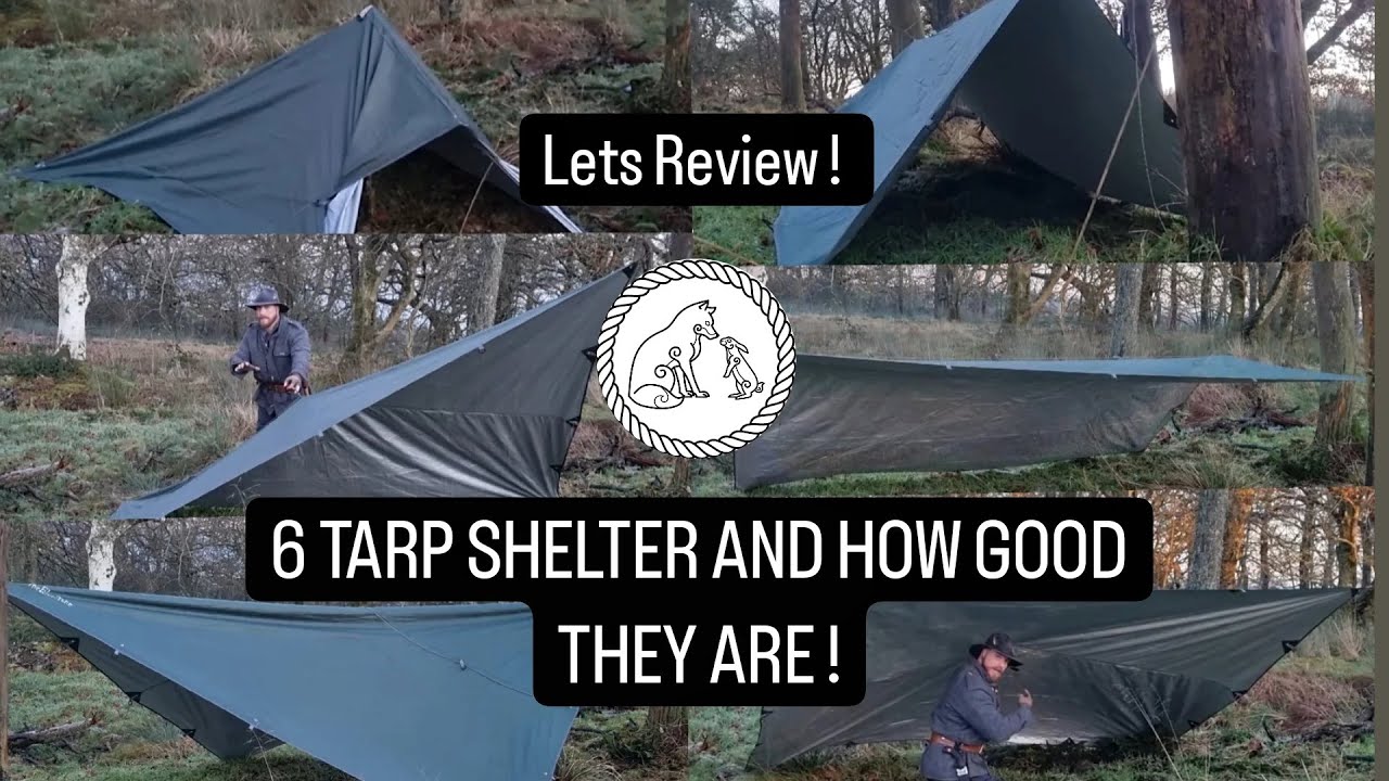 REVIEW 6 easy to do Tarp Shelters YouTube