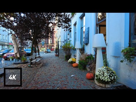 Walking around in Gliwice, Poland (City Sounds) 4K Ambience