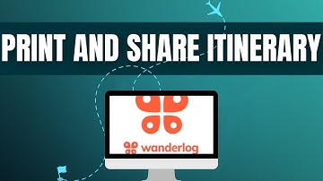 How to print and share Wanderlog itinerary-2025 l SM Tech