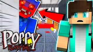 POPPY PLAYTIME V MINECRAFTU 🌸 | HUGGY WUGGY NÁS NAŠEL ?! 😲 /w @kukyofficial