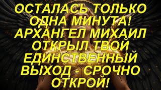 видео: ОСТАЛАСЬ ТОЛЬКО ОДНА МИНУТА! АРХАНГЕЛ МИХАИЛ ОТКРЫЛ ТВОЙ ЕДИНСТВЕННЫЙ ВЫХОД - СРОЧНО ОТКРОЙ! картинка: ОСТАЛАСЬ ТОЛЬКО ОДНА МИНУТА! АРХАНГЕЛ МИХАИЛ ОТКРЫЛ ТВОЙ ЕДИНСТВЕННЫЙ ВЫХОД - СРОЧНО ОТКРОЙ!