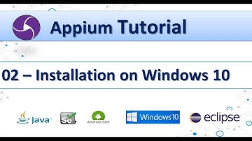 02 - Appium Tutorial : Install & Configure Appium on Window machine