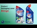 How to design a Product Packaging Label in Photoshop CC | Speed Art