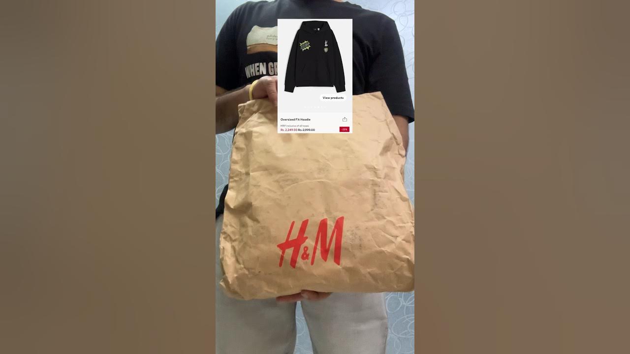 H&M Oversized Fit Hoodie Unboxing #shorts H&M Oversized Fit Hoodie Unboxing #shorts