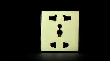 Công tắc ổ cắm EDENKI - EL005 - Hạt ổ cắm đôi 3 chấu