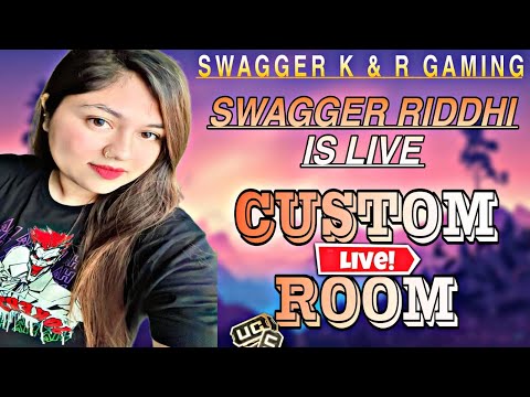 BGMI CUSTOM ROOM LIVE WITH SWAGGER RIDDHI CASTING 🛑|| 9pm to 11pm back to back 3custom room||